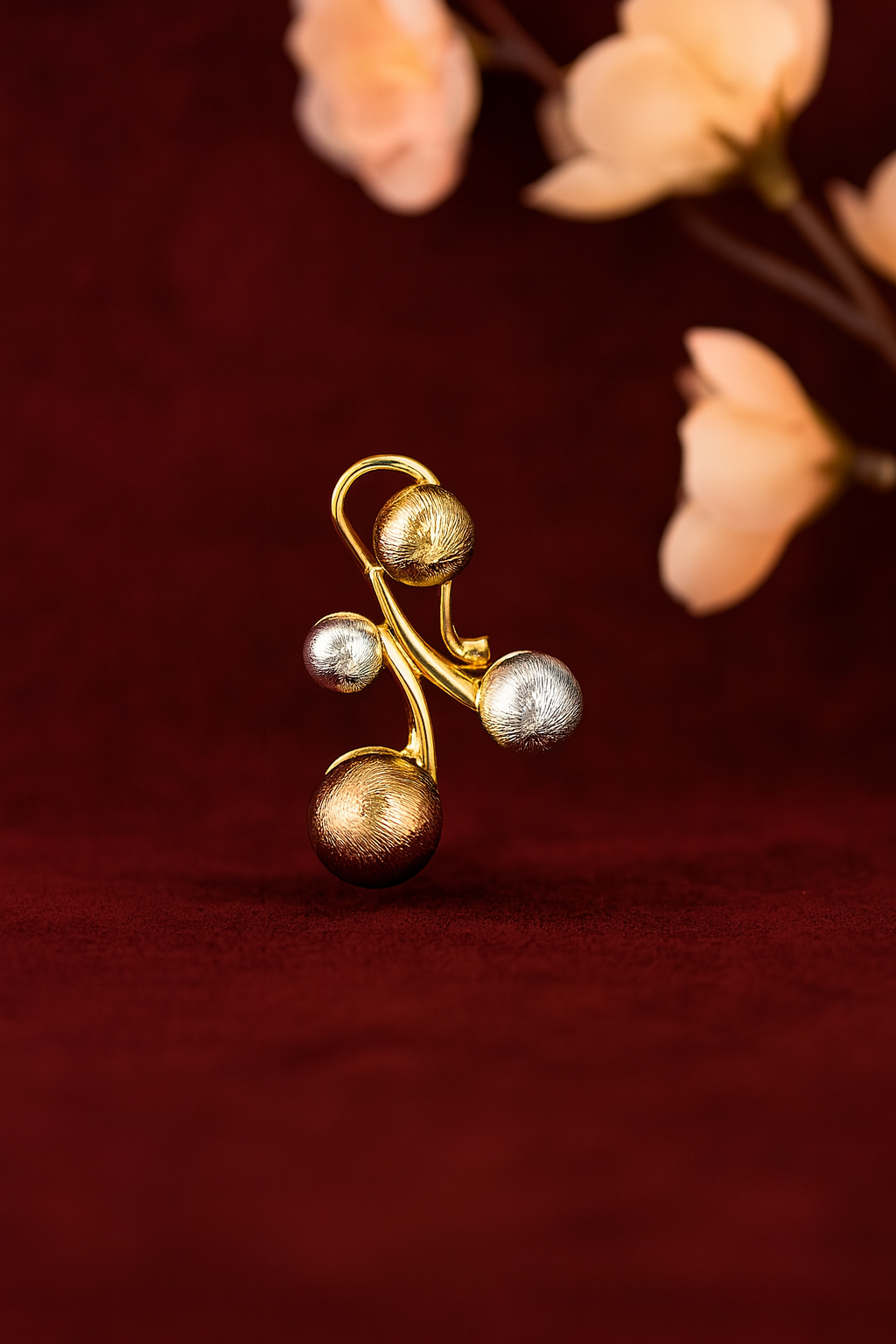 Gold, Silver & Brass Toned Earrings - 4302 - Image 2